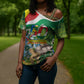 Seychelles National Day Personalized Cross Shoulder Shirt 50 Years Anniversary Lendepandans Sesel