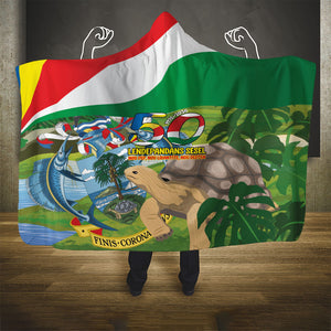Seychelles National Day Hooded Blanket 50 Years Anniversary Lendepandans Sesel