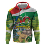 Seychelles National Day Personalized Hoodie 50 Years Anniversary Lendepandans Sesel
