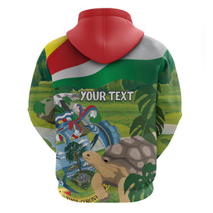 Seychelles National Day Personalized Hoodie 50 Years Anniversary Lendepandans Sesel