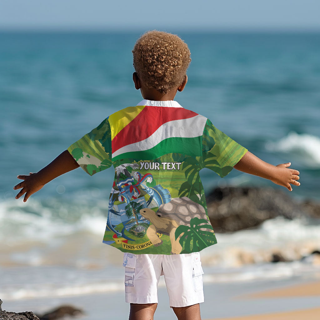 Seychelles National Day Personalized Kid Hawaiian Shirt 50 Years Anniversary Lendepandans Sesel