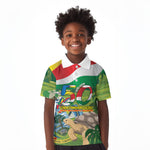 Seychelles National Day Personalized Kid Polo Shirt 50 Years Anniversary Lendepandans Sesel