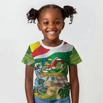 Seychelles National Day Personalized Kid T shirt 50 Years Anniversary Lendepandans Sesel