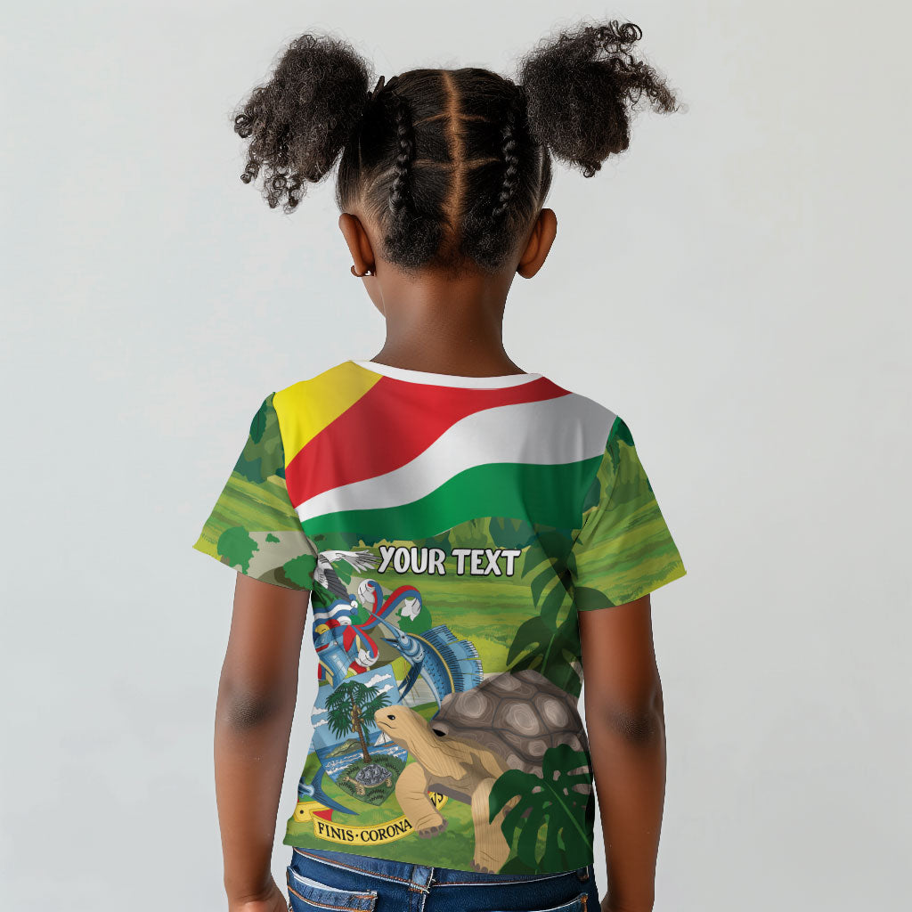 Seychelles National Day Personalized Kid T shirt 50 Years Anniversary Lendepandans Sesel