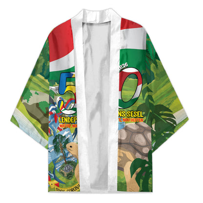 Seychelles National Day Personalized Kimono 50 Years Anniversary Lendepandans Sesel