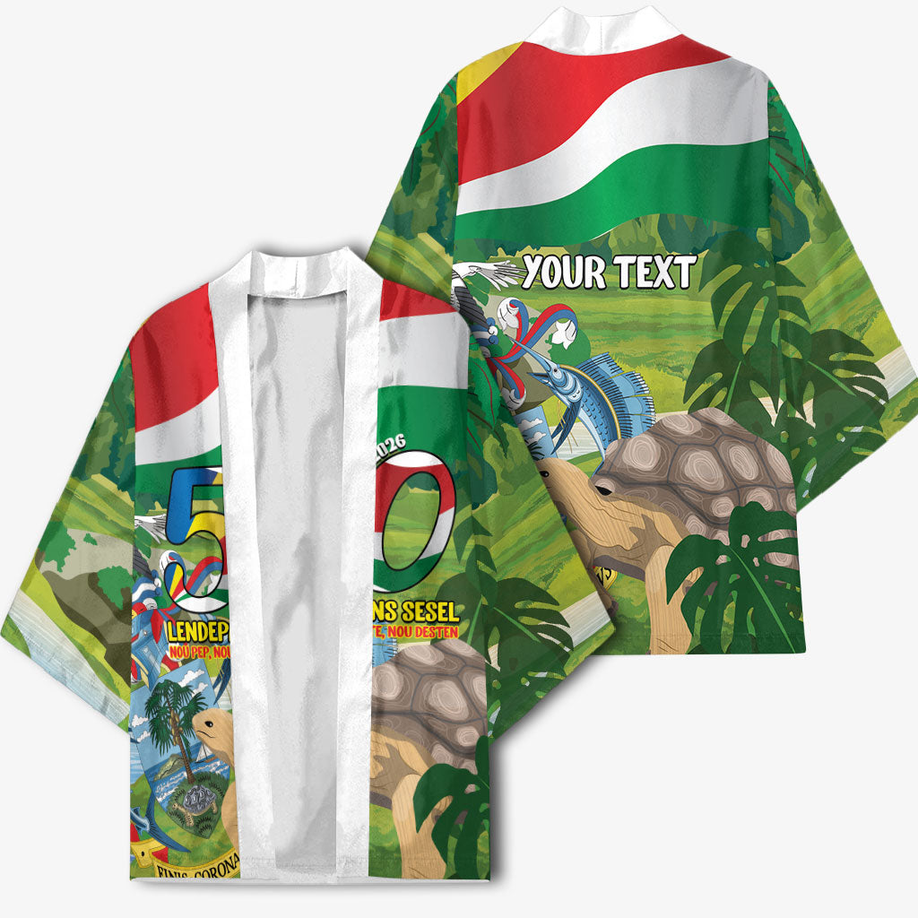 Seychelles National Day Personalized Kimono 50 Years Anniversary Lendepandans Sesel