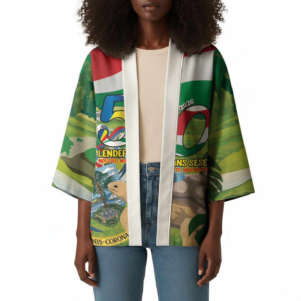 Seychelles National Day Personalized Kimono 50 Years Anniversary Lendepandans Sesel