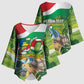 Seychelles National Day Personalized Kimono Sleeve Blouse 50 Years Anniversary Lendepandans Sesel