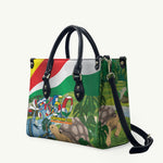 Seychelles National Day Leather Bag 50 Years Anniversary Lendepandans Sesel