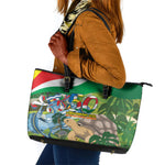 Seychelles National Day Leather Tote Bag 50 Years Anniversary Lendepandans Sesel