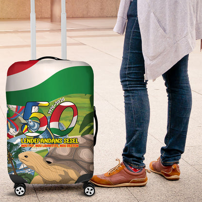 Seychelles National Day Luggage Cover 50 Years Anniversary Lendepandans Sesel