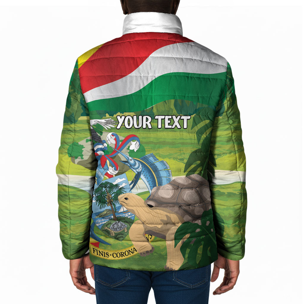 Seychelles National Day Personalized Padded Jacket 50 Years Anniversary Lendepandans Sesel