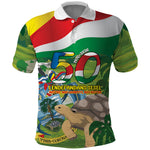 Seychelles National Day Personalized Polo Shirt 50 Years Anniversary Lendepandans Sesel