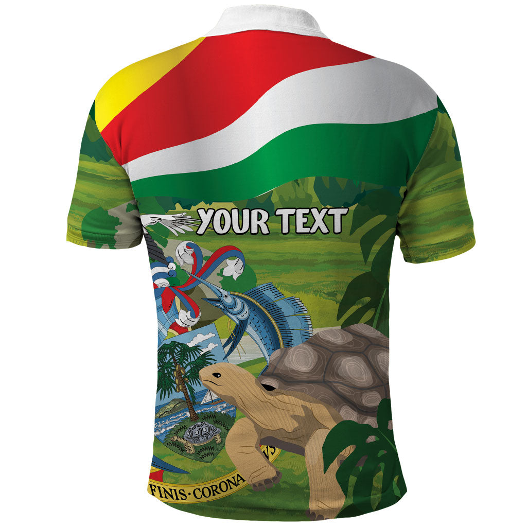 Seychelles National Day Personalized Polo Shirt 50 Years Anniversary Lendepandans Sesel