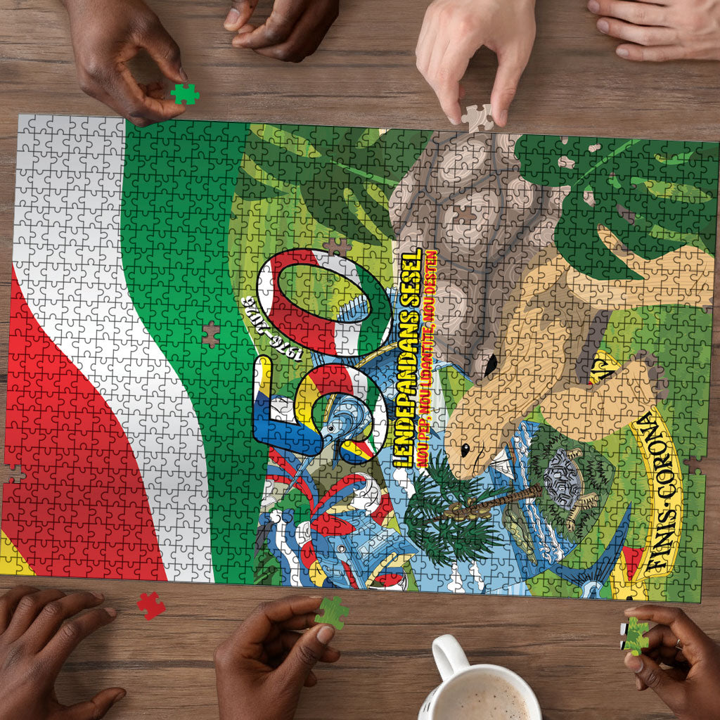 Seychelles National Day Puzzle 50 Years Anniversary Lendepandans Sesel