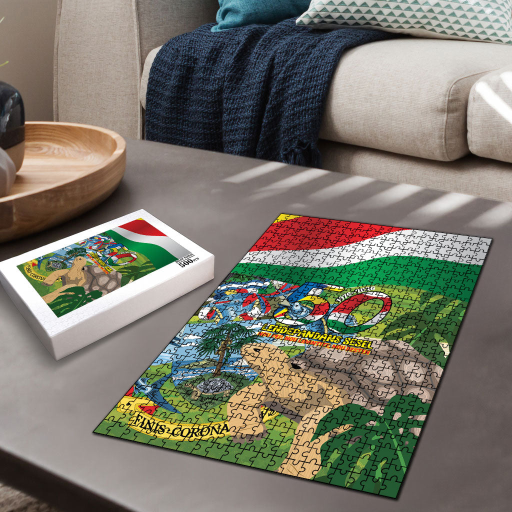 Seychelles National Day Puzzle 50 Years Anniversary Lendepandans Sesel