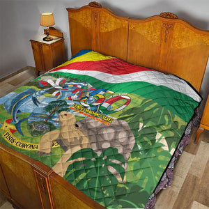 Seychelles National Day Quilt 50 Years Anniversary Lendepandans Sesel