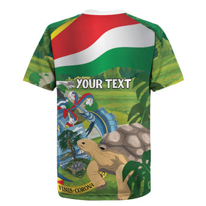 Seychelles National Day Personalized Rugby Jersey 50 Years Anniversary Lendepandans Sesel