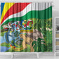Seychelles National Day Shower Curtain 50 Years Anniversary Lendepandans Sesel