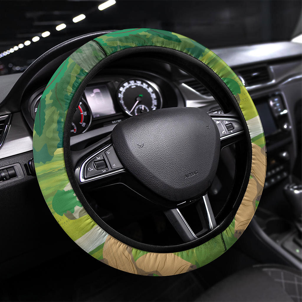 Seychelles National Day Steering Wheel Cover 50 Years Anniversary Lendepandans Sesel