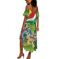 Seychelles National Day Personalized Summer Maxi Dress 50 Years Anniversary Lendepandans Sesel
