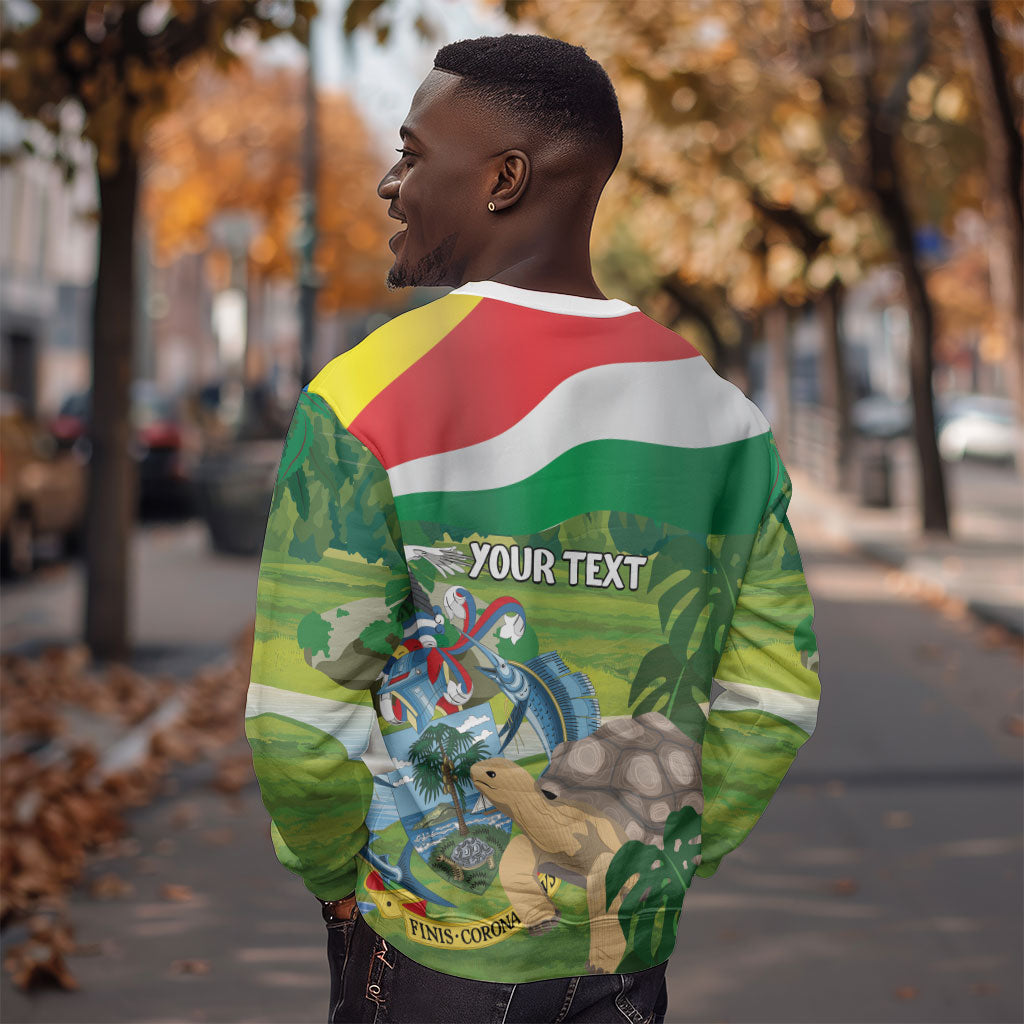 Seychelles National Day Personalized Sweatshirt 50 Years Anniversary Lendepandans Sesel