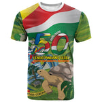 Seychelles National Day Personalized T shirt 50 Years Anniversary Lendepandans Sesel