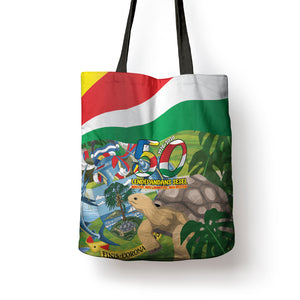 Seychelles National Day Tote Bag 50 Years Anniversary Lendepandans Sesel
