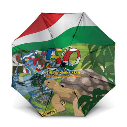 Seychelles National Day Umbrella 50 Years Anniversary Lendepandans Sesel