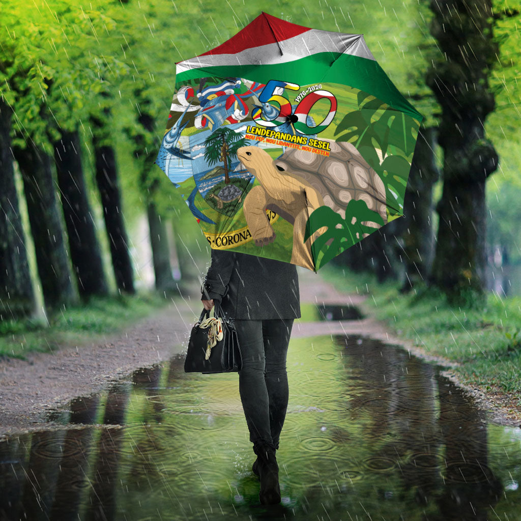 Seychelles National Day Umbrella 50 Years Anniversary Lendepandans Sesel