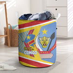 DR Congo Independence Day Laundry Basket Congo-Kinshasa Coat Of Arms Style