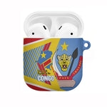 DR Congo Independence Day AirPods Case Congo-Kinshasa Coat Of Arms Style