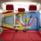DR Congo Independence Day Back Car Seat Cover Congo-Kinshasa Coat Of Arms Style