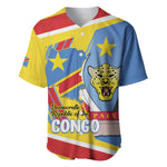 DR Congo Independence Day Personalized Baseball Jersey Congo-Kinshasa Coat Of Arms Style