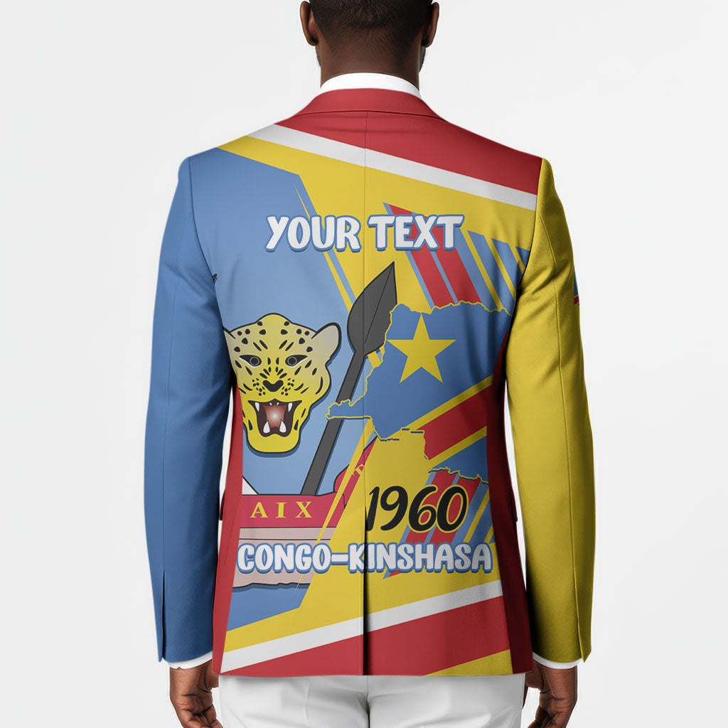 DR Congo Independence Day Personalized Blazer Congo-Kinshasa Coat Of Arms Style