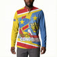 DR Congo Independence Day Personalized Button Sweatshirt Congo-Kinshasa Coat Of Arms Style