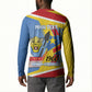 DR Congo Independence Day Personalized Button Sweatshirt Congo-Kinshasa Coat Of Arms Style