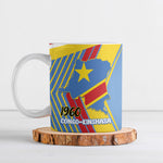DR Congo Independence Day Personalized Ceramic Mug Congo-Kinshasa Coat Of Arms Style