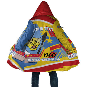 DR Congo Independence Day Personalized Cloak Congo-Kinshasa Coat Of Arms Style