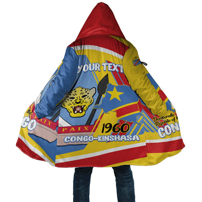 DR Congo Independence Day Personalized Cloak Congo-Kinshasa Coat Of Arms Style