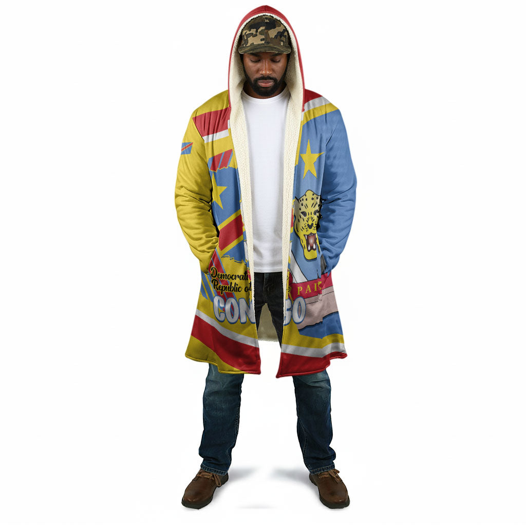 DR Congo Independence Day Personalized Cloak Congo-Kinshasa Coat Of Arms Style