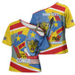 DR Congo Independence Day Personalized Cross Shoulder Shirt Congo-Kinshasa Coat Of Arms Style