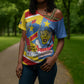 DR Congo Independence Day Personalized Cross Shoulder Shirt Congo-Kinshasa Coat Of Arms Style