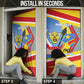 DR Congo Independence Day Personalized Door Cover Congo-Kinshasa Coat Of Arms Style