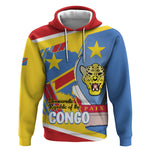 DR Congo Independence Day Personalized Hoodie Congo-Kinshasa Coat Of Arms Style