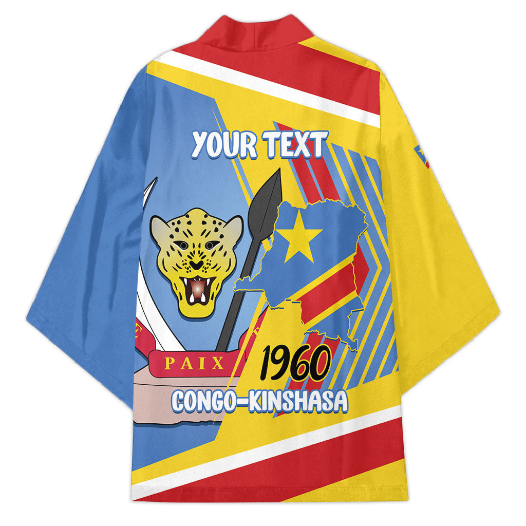 DR Congo Independence Day Personalized Kimono Congo-Kinshasa Coat Of Arms Style