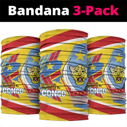 DR Congo Independence Day Neck Gaiter Congo-Kinshasa Coat Of Arms Style