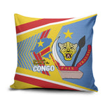 DR Congo Independence Day Pillow Cover Congo-Kinshasa Coat Of Arms Style