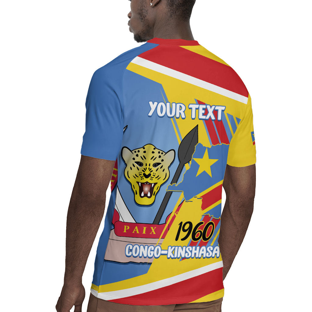 DR Congo Independence Day Personalized Rugby Jersey Congo-Kinshasa Coat Of Arms Style