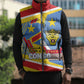 DR Congo Independence Day Personalized Sleeveless Puffer Jacket Congo-Kinshasa Coat Of Arms Style
